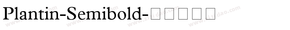 Plantin-Semibold字体转换