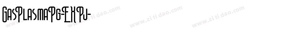 GasPlasmaPg-EXPj字体转换