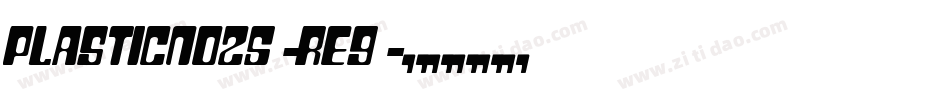 PlasticNo25-re9字体转换