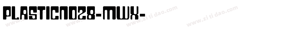 PlasticNo28-Mwx字体转换