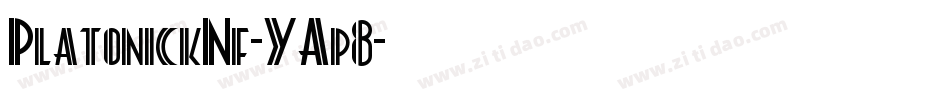 PlatonickNf-YAp8字体转换