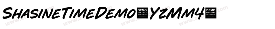 ShasineTimeDemo-YzMm4字体转换