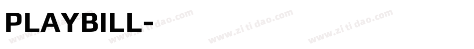 PLAYBILL字体转换