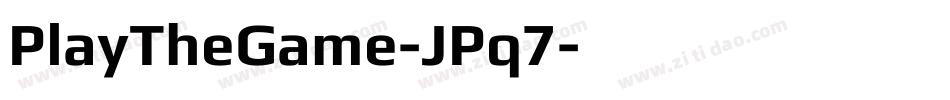 PlayTheGame-JPq7字体转换