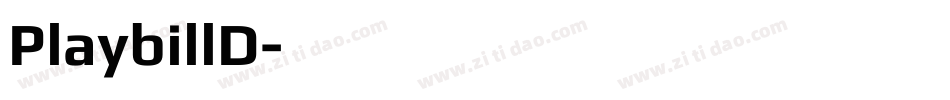 PlaybillD字体转换