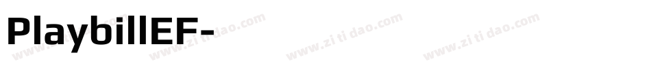 PlaybillEF字体转换