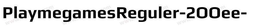 PlaymegamesReguler-2OOee字体转换