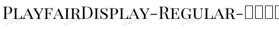 PlayfairDisplay-Regular字体转换