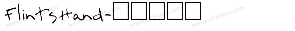 FlintsHand字体转换