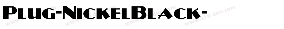 Plug-NickelBlack字体转换