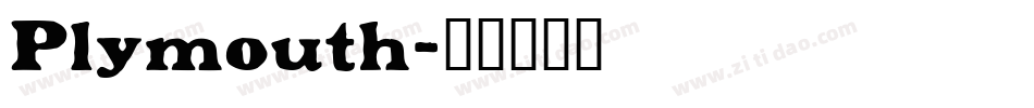 Plymouth字体转换