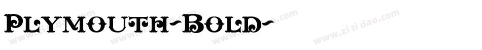 Plymouth-Bold字体转换