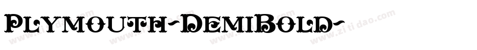 Plymouth-DemiBold字体转换