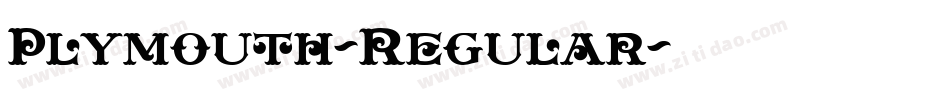 Plymouth-Regular字体转换