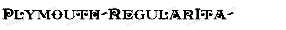 Plymouth-RegularIta字体转换