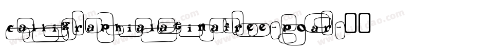 Calligraphialatinafree-PoAr字体转换