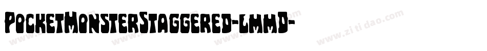 PocketMonsterStaggered-lmmD字体转换
