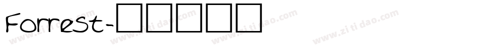 Forrest字体转换