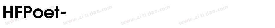 HFPoet字体转换