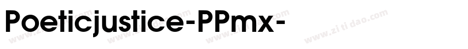 Poeticjustice-PPmx字体转换