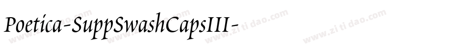 Poetica-SuppSwashCapsIII字体转换