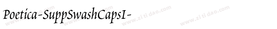 Poetica-SuppSwashCapsI字体转换