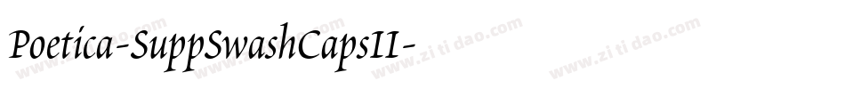 Poetica-SuppSwashCapsII字体转换