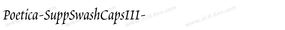 Poetica-SuppSwashCapsIII字体转换