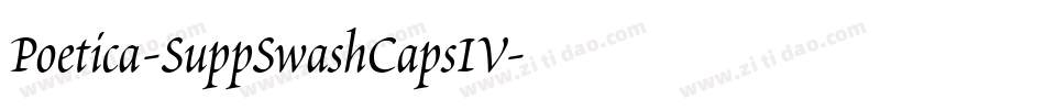 Poetica-SuppSwashCapsIV字体转换
