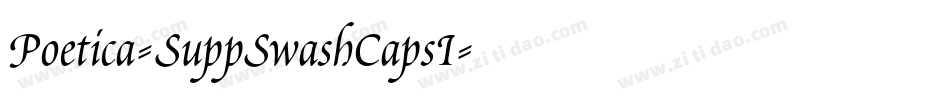 Poetica-SuppSwashCapsI字体转换