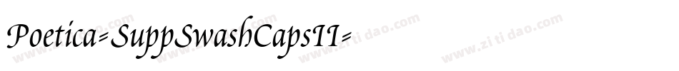 Poetica-SuppSwashCapsII字体转换