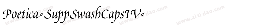 Poetica-SuppSwashCapsIV字体转换