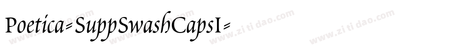 Poetica-SuppSwashCapsI字体转换