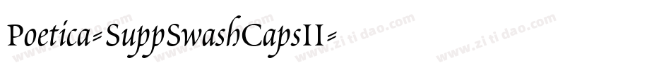 Poetica-SuppSwashCapsII字体转换
