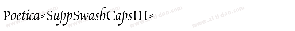 Poetica-SuppSwashCapsIII字体转换