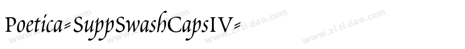 Poetica-SuppSwashCapsIV字体转换