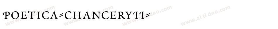 Poetica-ChanceryII字体转换