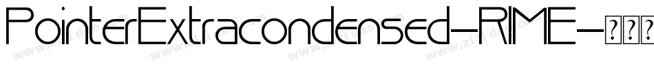 PointerExtracondensed-RlME字体转换