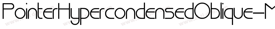 PointerHypercondensedOblique-MXRP字体转换