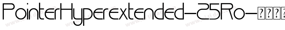 PointerHyperextended-25Ro字体转换