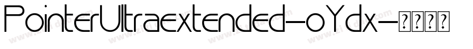 PointerUltraextended-oYdx字体转换