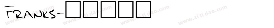 Franks字体转换