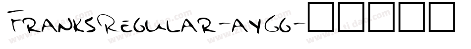 FranksRegular-ayGg字体转换