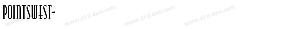 PointsWest字体转换