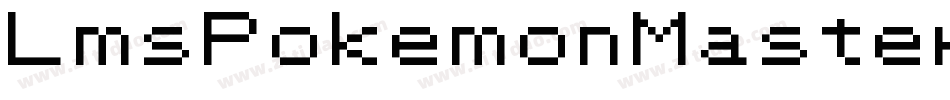 LmsPokemonMasterOutline-dn1g字体转换