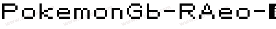 PokemonGb-RAeo字体转换