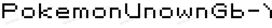 PokemonUnownGb-YAWa字体转换