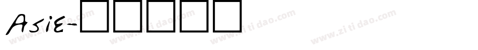 Asie字体转换
