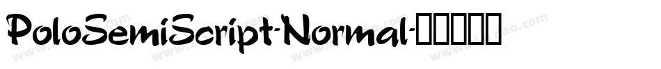 PoloSemiScript-Normal字体转换