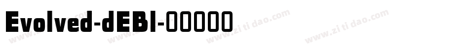 Evolved-dEBl字体转换